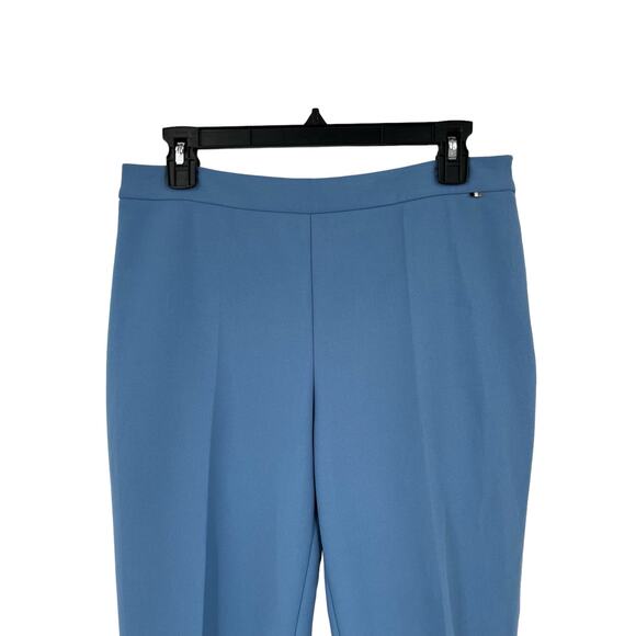 BOSS Hugo Boss pants Tiluna side zip slim fit cropped ankle blue size 6 - Picture 3 of 6